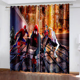 2025 NEW SpiderMan Miles Morales Gwen Curtains Blackout Window Drapes
